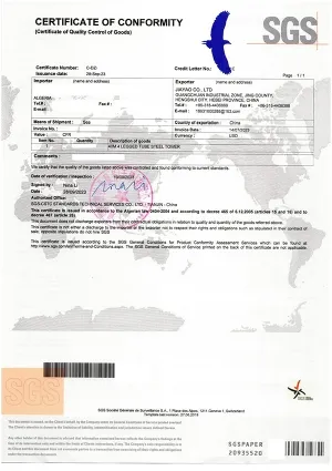 Certificado de Conformidade (COC)