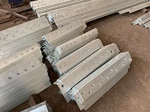 Peças de conexão em aço cantoneira