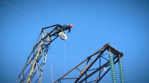 Transmission Line Tower Installation 2