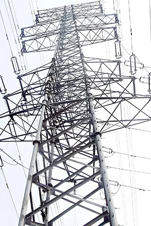 Torre para iluminação quadrada