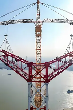 Torre para iluminação quadrada